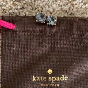 Kate Spade earrings. Black and gold